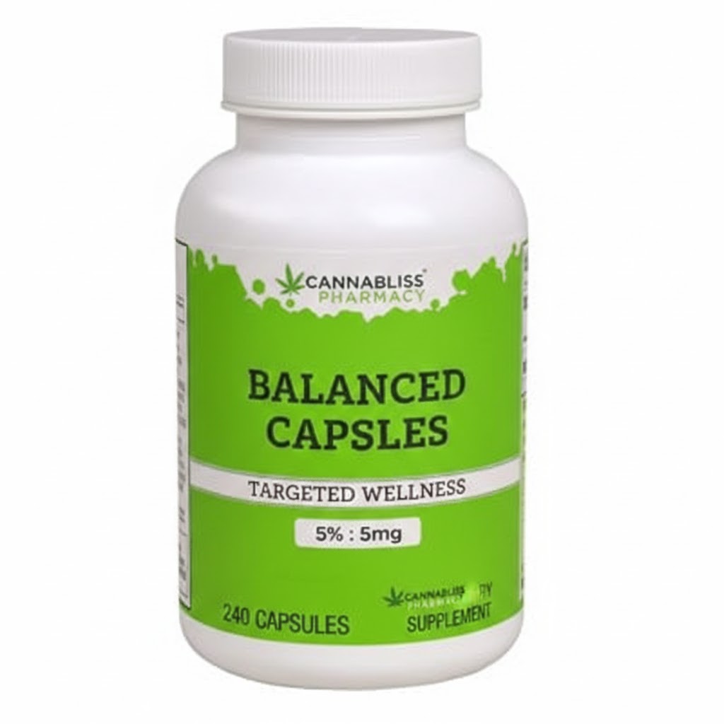Balanced Capsules 5:5mg - Medical Cannabis Australia