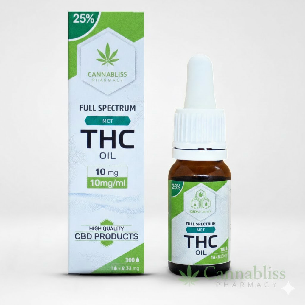 THC Oil 10mg/ml - Medical Cannabis Australia